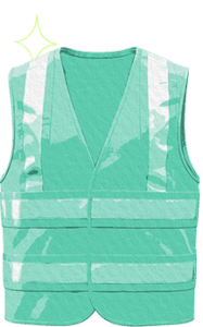 A green safety vest.